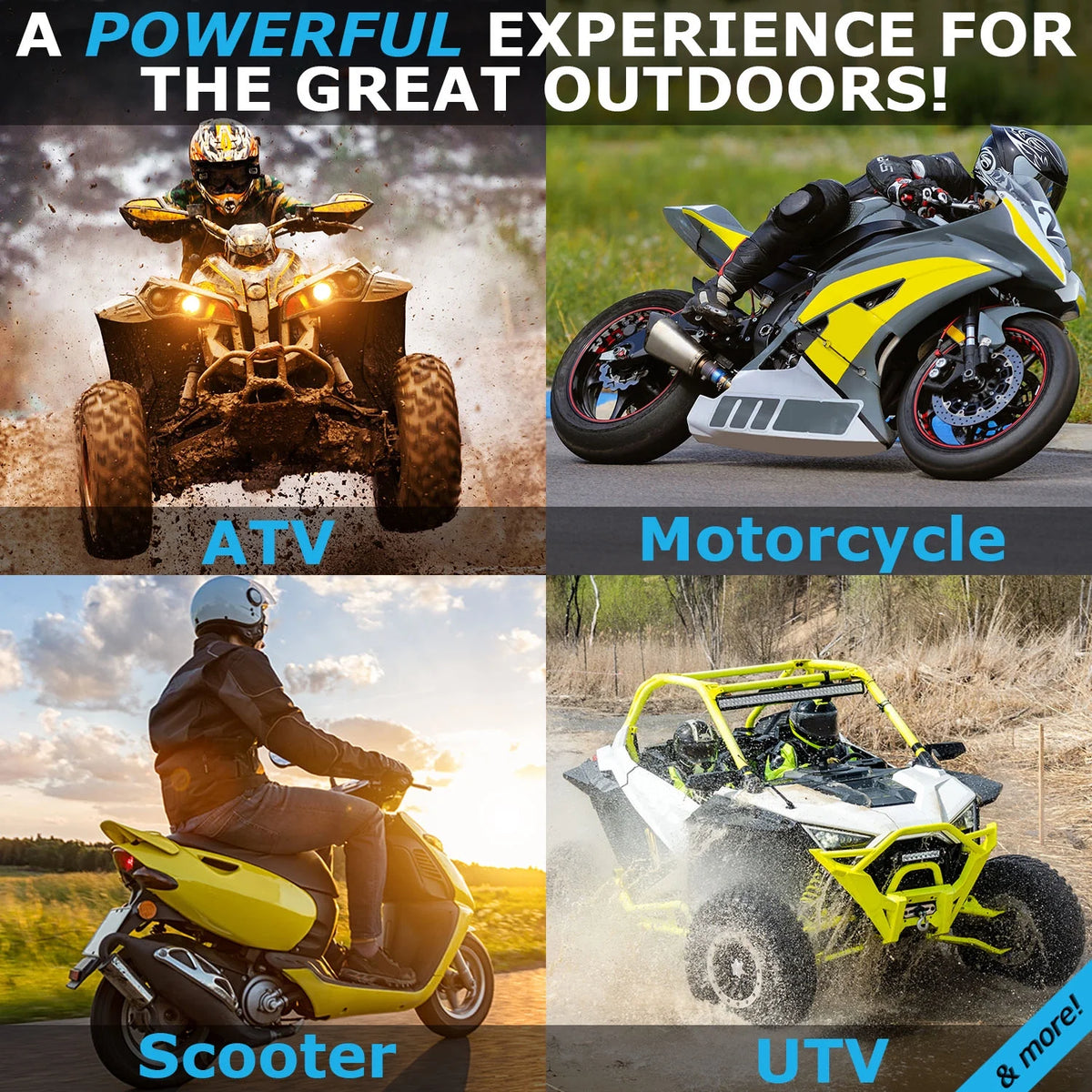 Motorcycle Battery - 4 Pack V430180