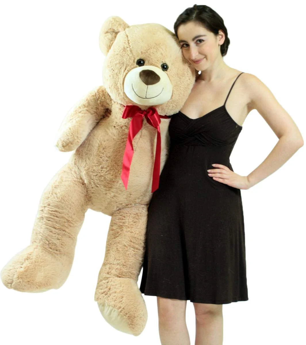 Beige Tan 48 inch Plush Teddy Bear Stuffed Animal C5476