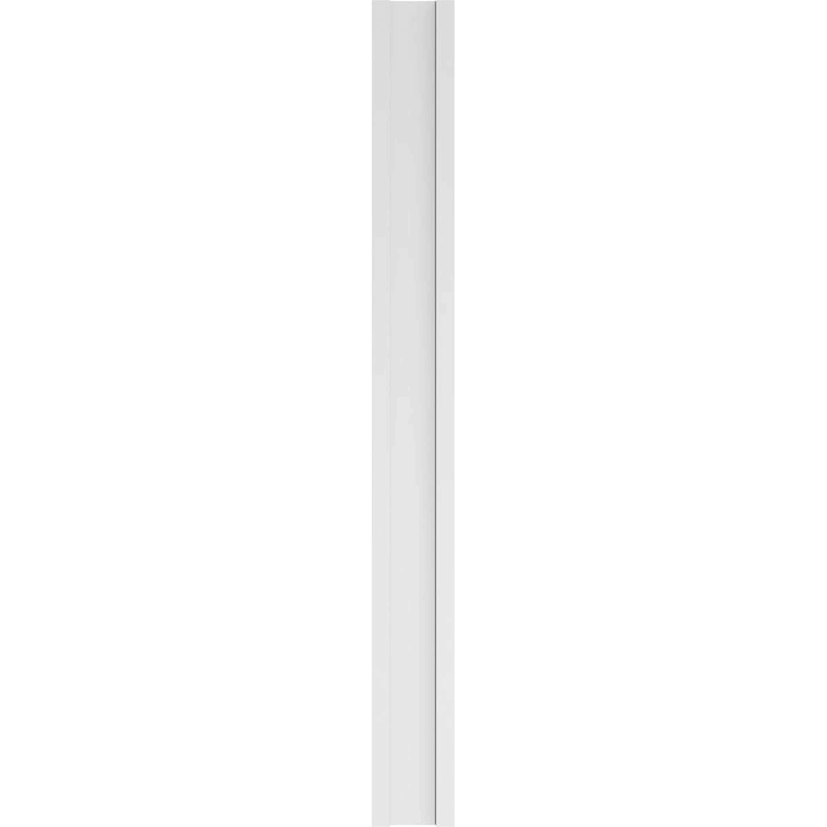 Two Equal Flat Panel PVC Pilaster with Decorative Capital & Base (Pair) O32021