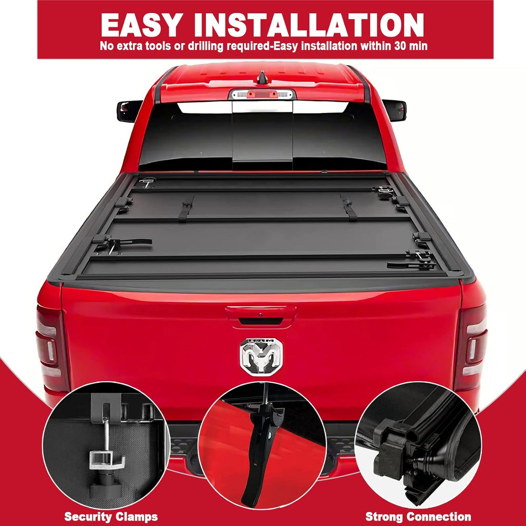 5.7ft Tri-fold Truck Bed Tonneau Cover J301979