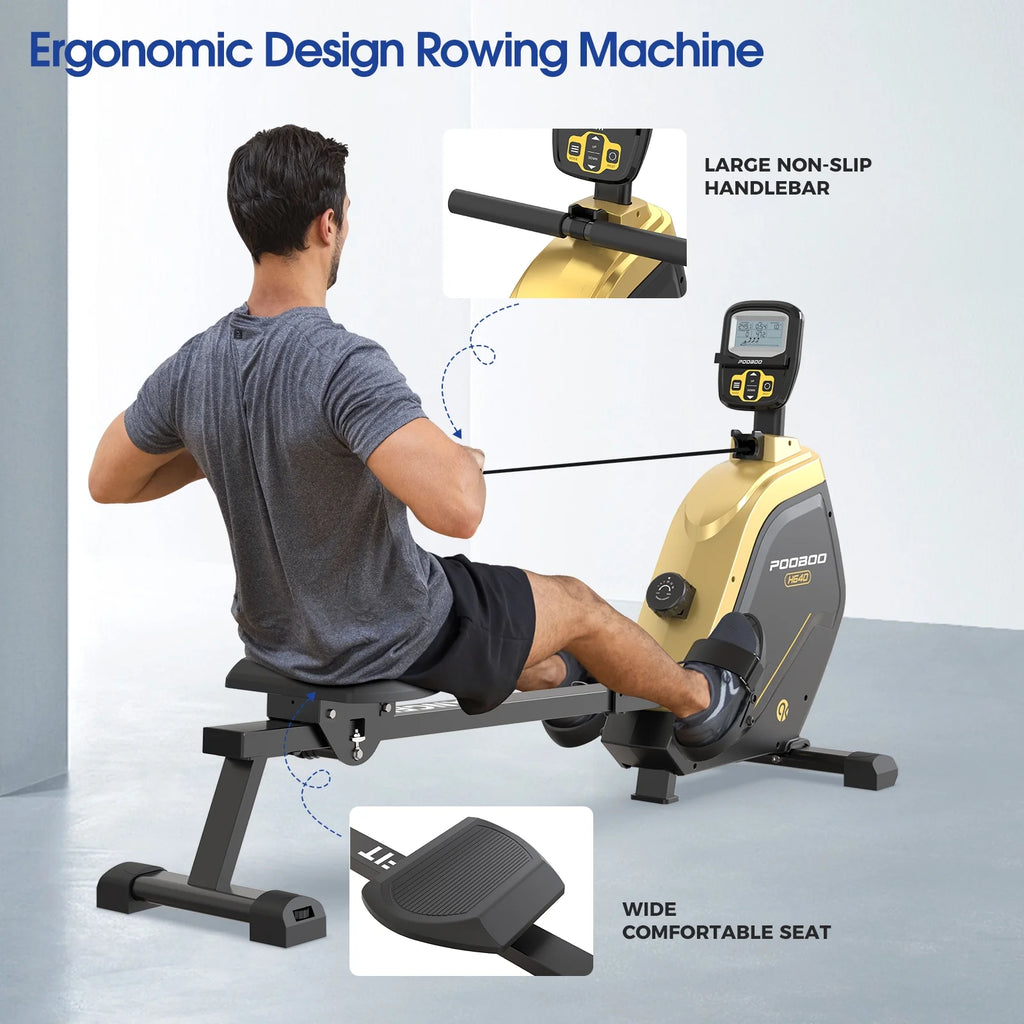 Rowing Machine with Digital Monitor and Electromagnetic Resistance Z3831