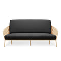 Twin Size Black Futon Cover V174041