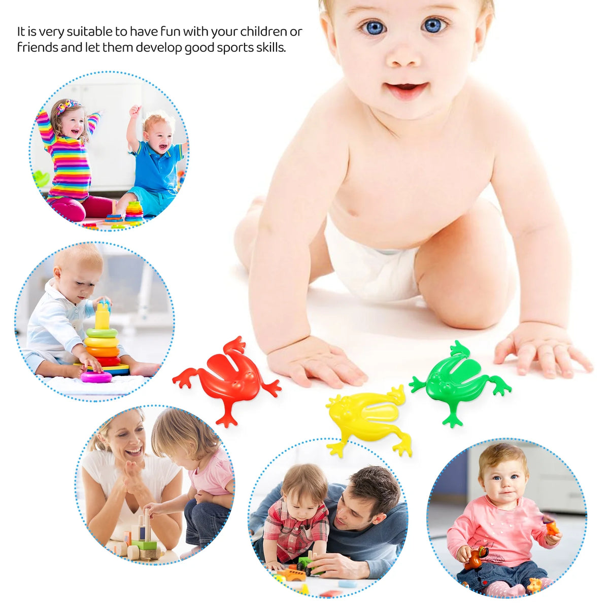 16 Pcs Frogs Toys Assorted Colors K86690