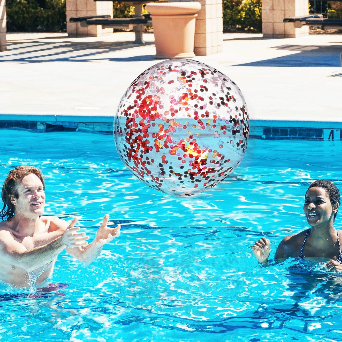 Giant Inflatable Ball Sequin Beach Toy V608