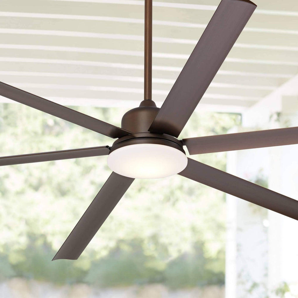 Industrial Ceiling Fan with Light LED Dimmable Remote Control Oil Rubbed Bronze U3856