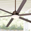 Industrial Ceiling Fan with Light LED Dimmable Remote Control Oil Rubbed Bronze U3856