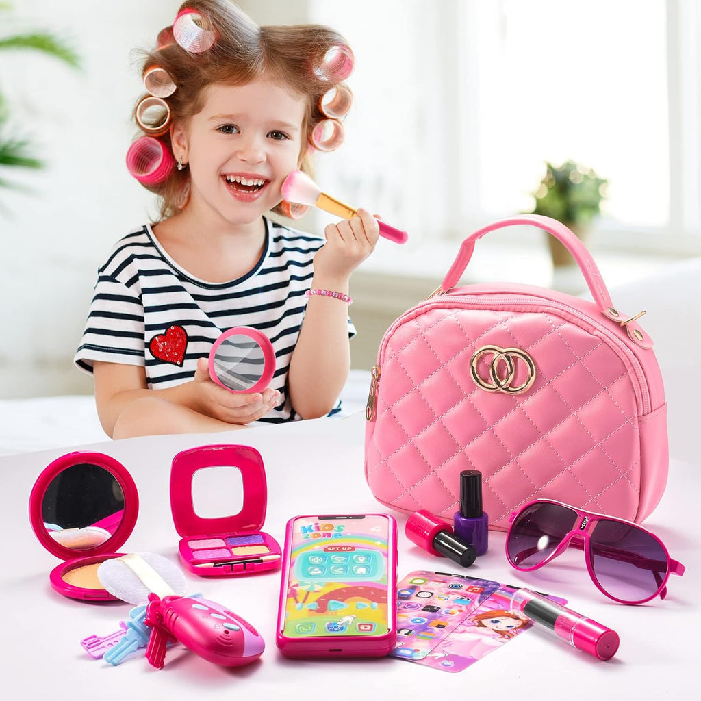 Pink Toddler Purse with Makeup Kits W100
