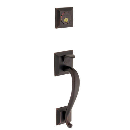 Oil-Rubbed Bronze Full-Dummy Handleset with Classic Knob V7422