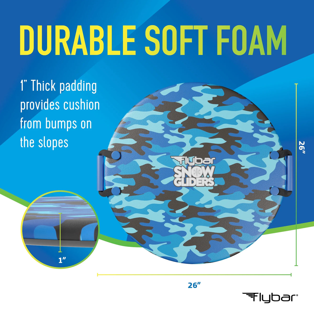 Camo Foam Saucer Disc Snow Sled for Kids G14854