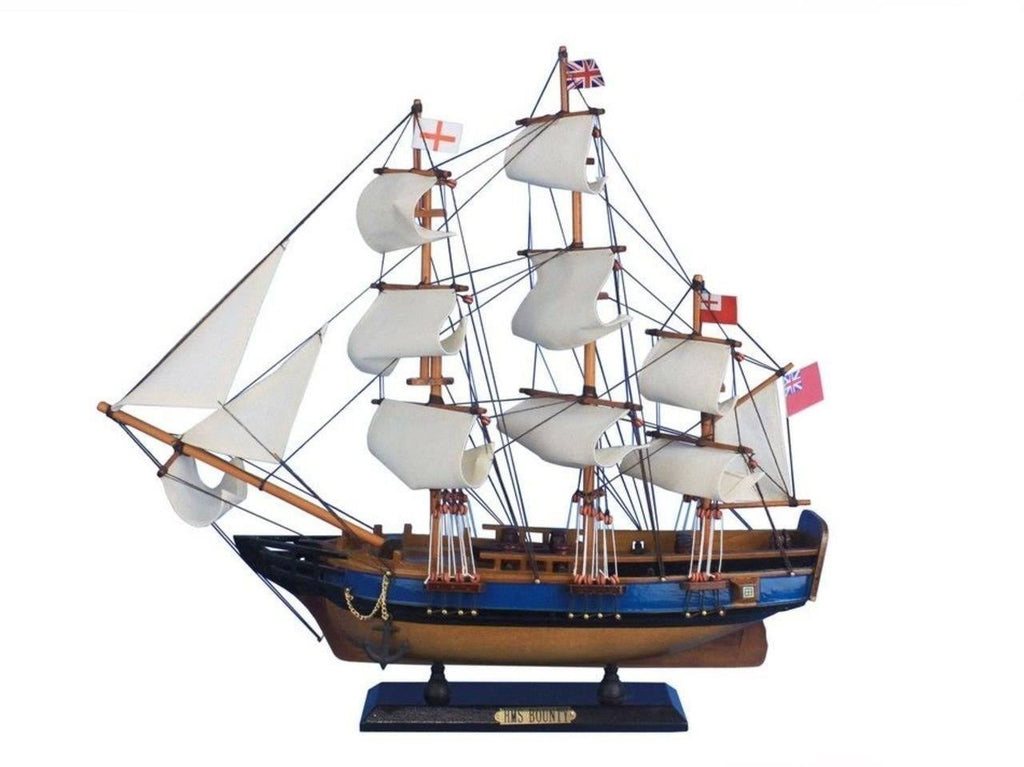 Wooden HMS Bounty Tall Model Ship I203