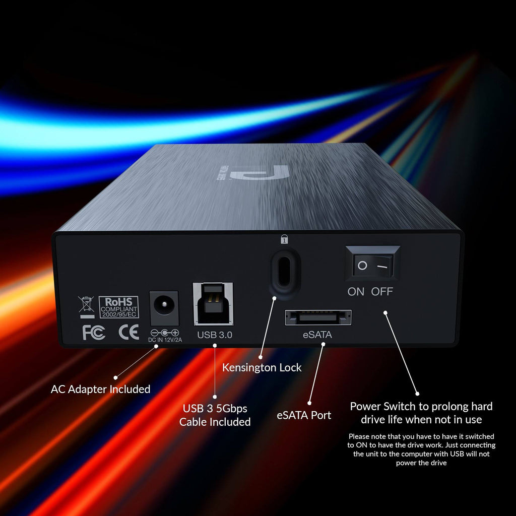 10TB Aluminum External Hard Drive Y412