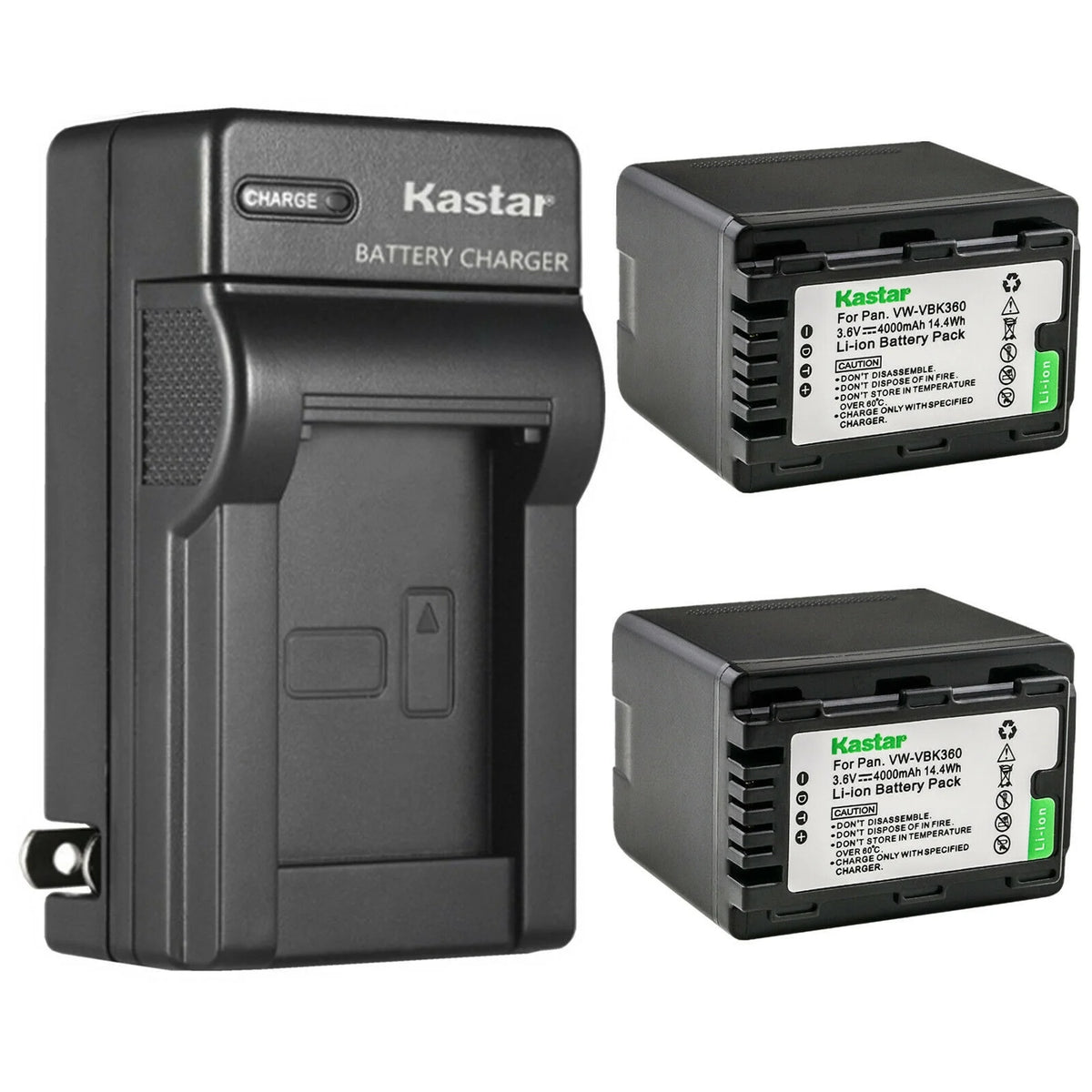 2-Pack Battery and AC Wall Charger H160567