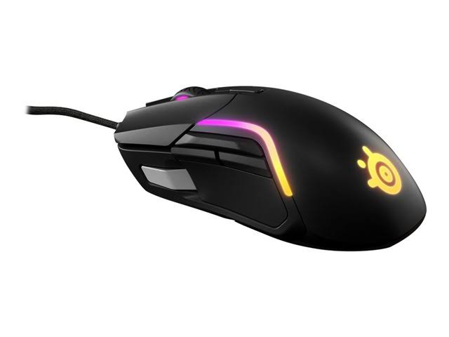 Matte Black Ergonomic Optical USB Mouse C1191