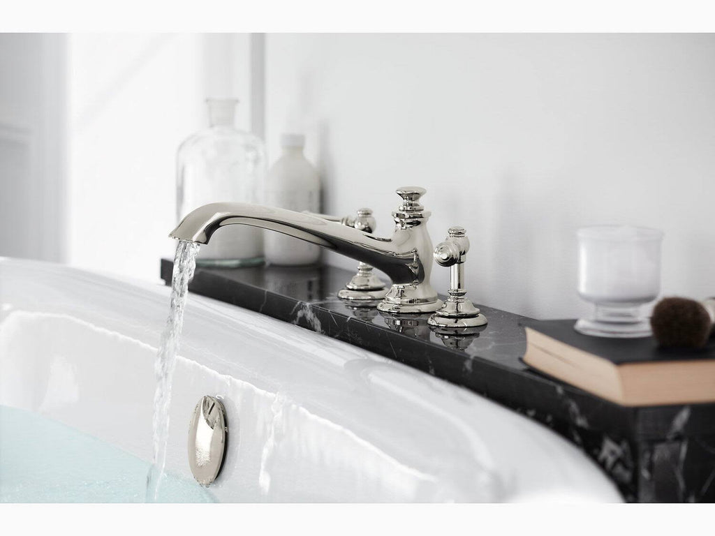 Polished Chrome Deck-Mount Bath Lever Handle Trim K1726