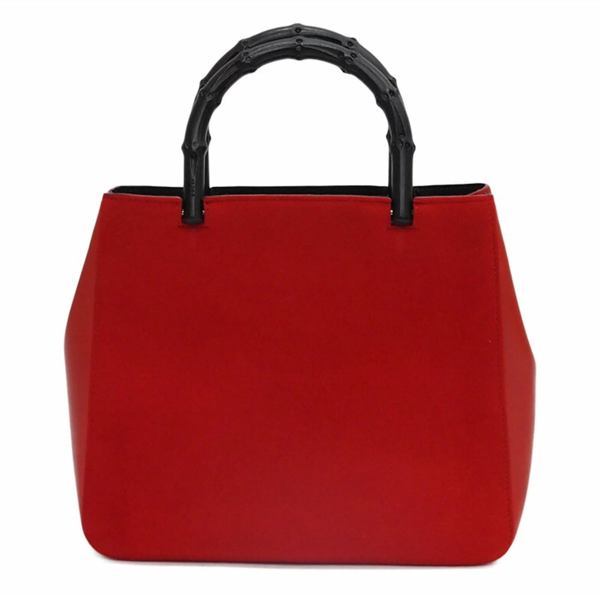 Pre-Owned Red Bamboo Handbag G7361