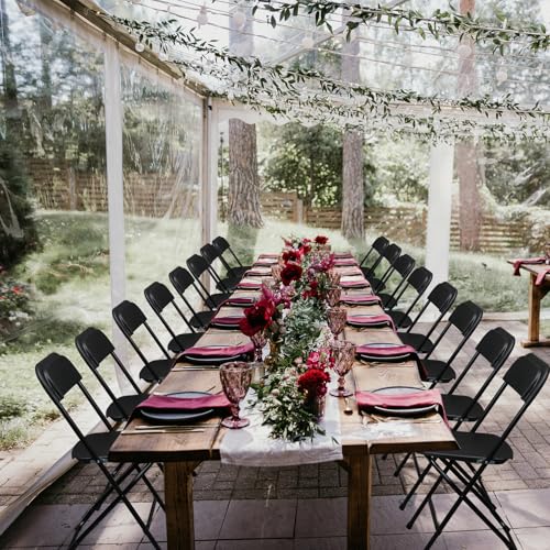 White 6pcs Folding Plastic Chair I99487