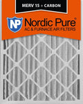 20x25x4 MERV 15 Pleated Carbon AC Furnace Air Filters 2 Pack P6970