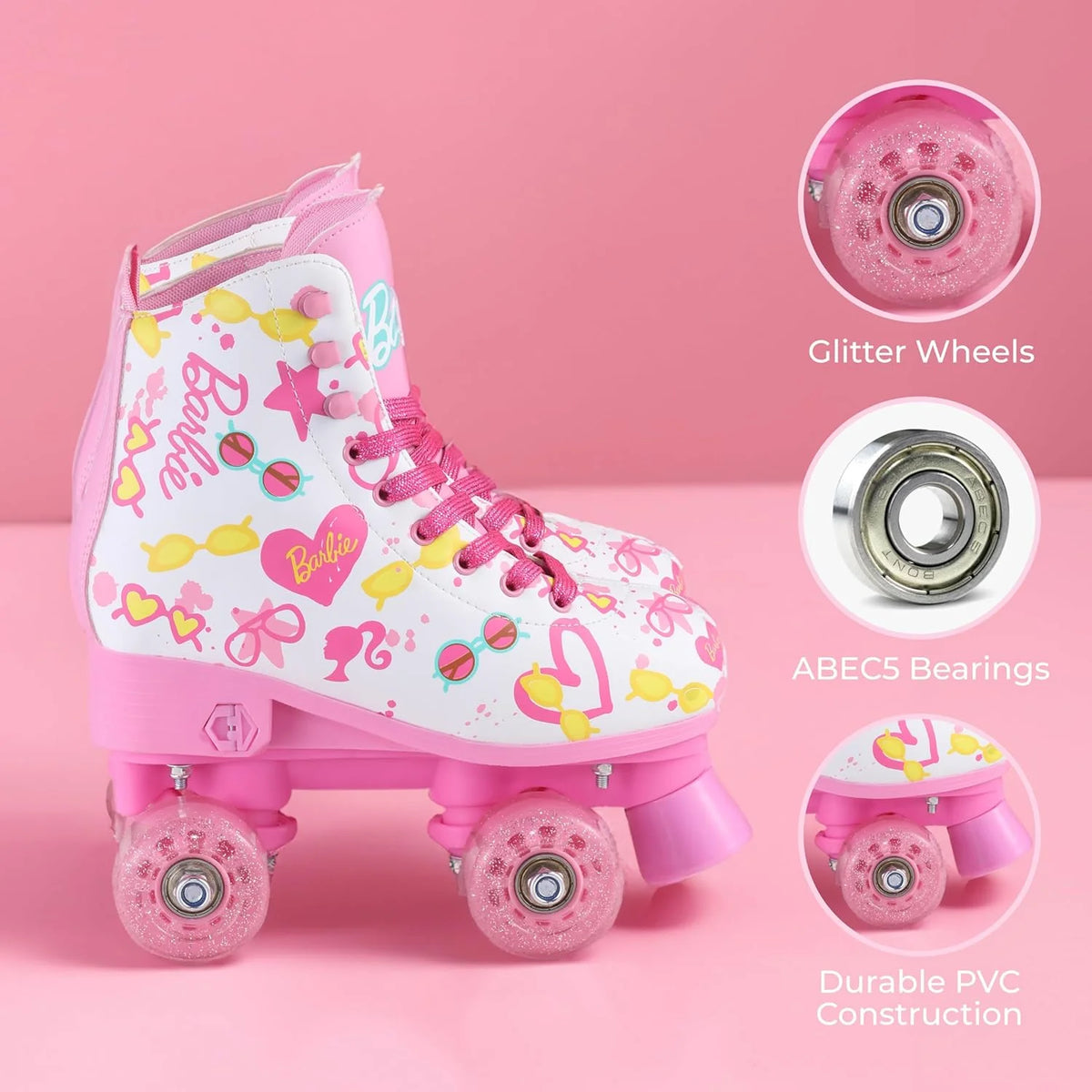 Pink Roller Skates with Adjustable Straps P12825