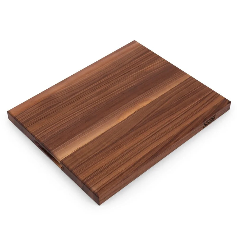 Walnut Wood 21 Inch Reversible Carving Board & 3 Piece Care Set J695570