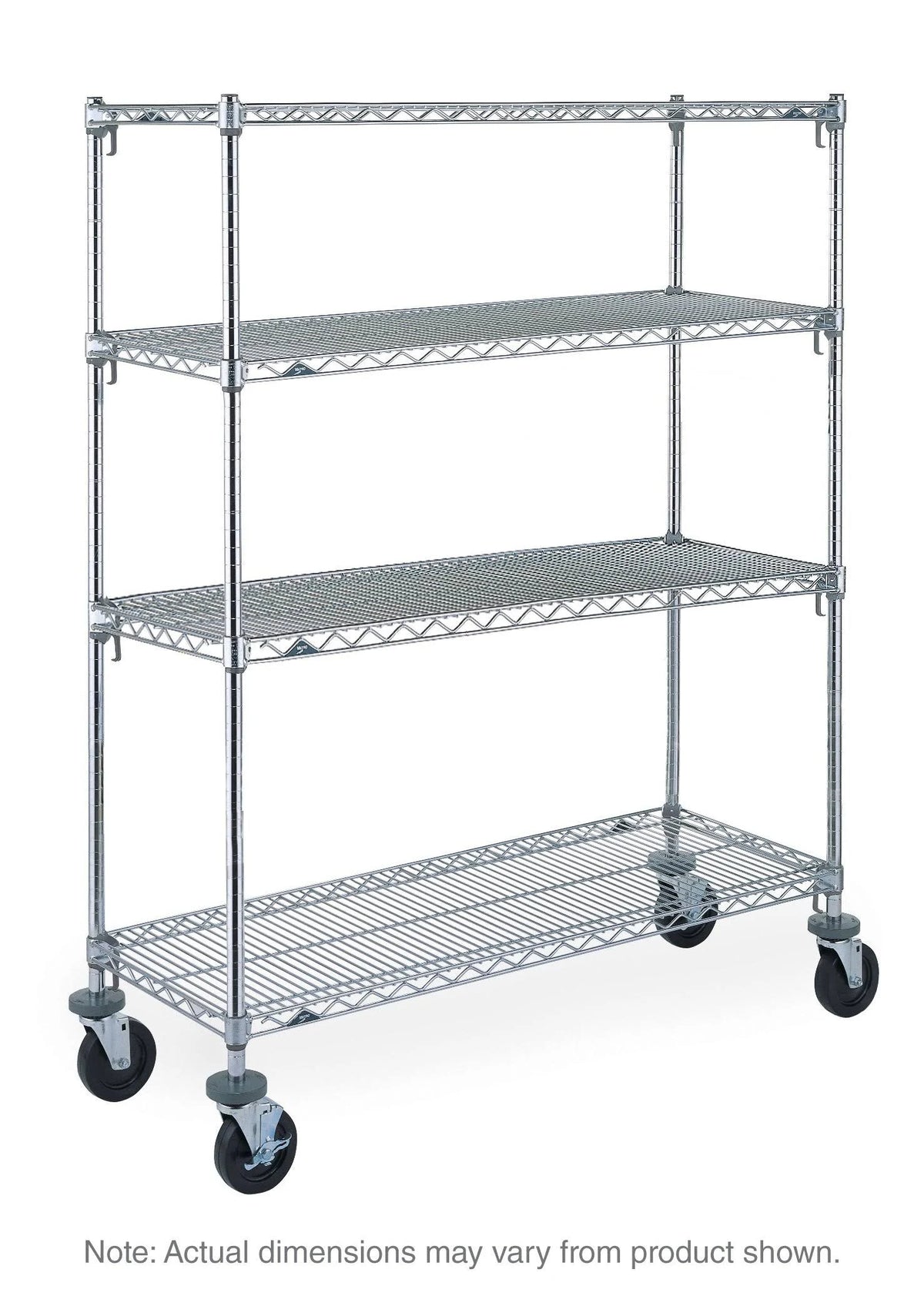 Chrome 4-Tier Stem Caster Cart Z858998