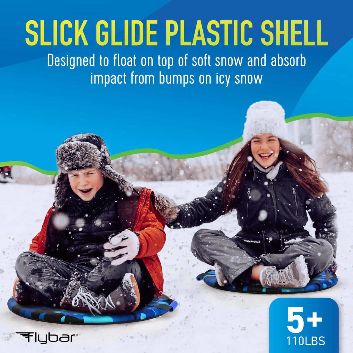 Camo Foam Saucer Disc Snow Sled for Kids G14854