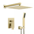 Brushed Gold 12 in. Shower Faucet Head with Handheld L688