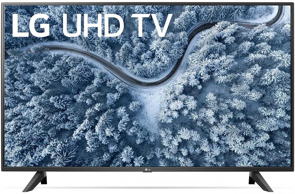 55 Inch 4K TV Bundle with Sound Bar, TV Wall Mount Bracket and Surge Adapter J164106