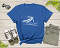 Ski Downhill Slalom Skier T-Shirt M508