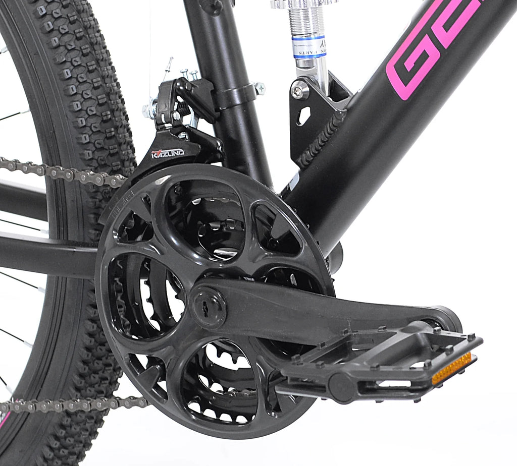 26 in. Black and Pink Mountain Bike S112