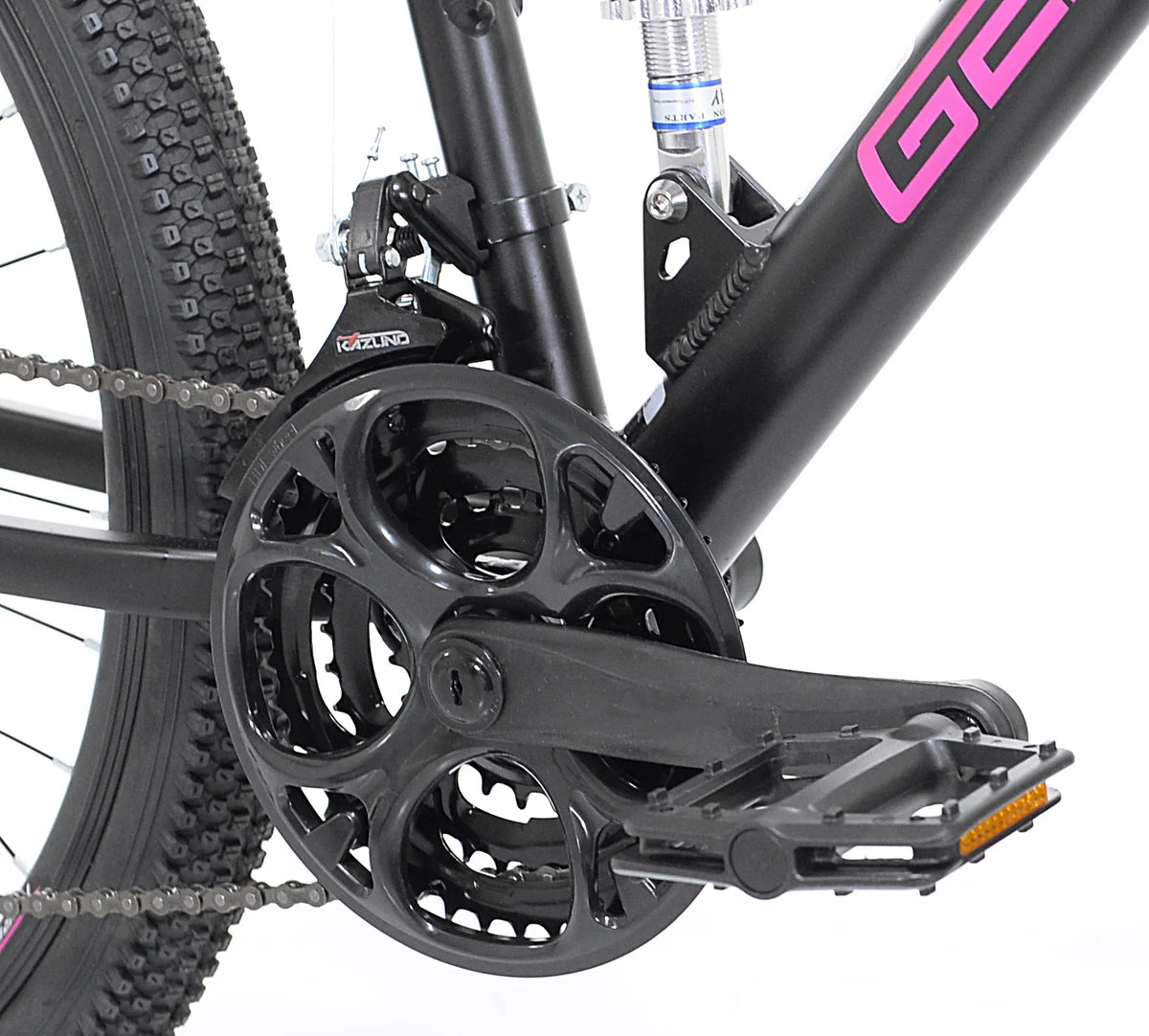 26 in. Black and Pink Mountain Bike S112