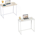 Folding Desk 31.5" Oak White I59460