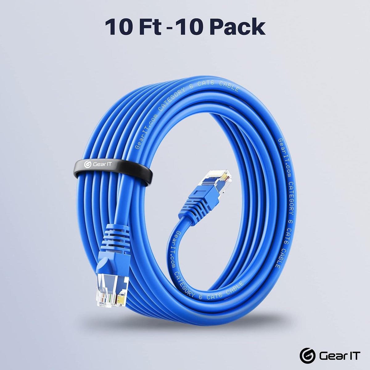 Cat 6 Ethernet Cable 1 ft 50-Pack Blue O841380