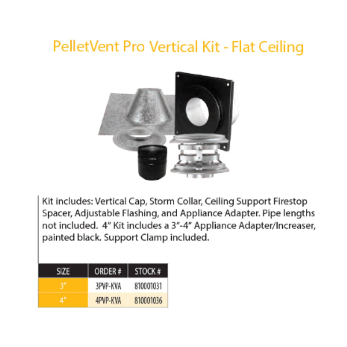Vertical Kit for Flat Ceilings B45520