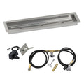 48 x 6 Stainless Steel Drop-In Fire Pit Pan with Spark Ignition Kit L4734