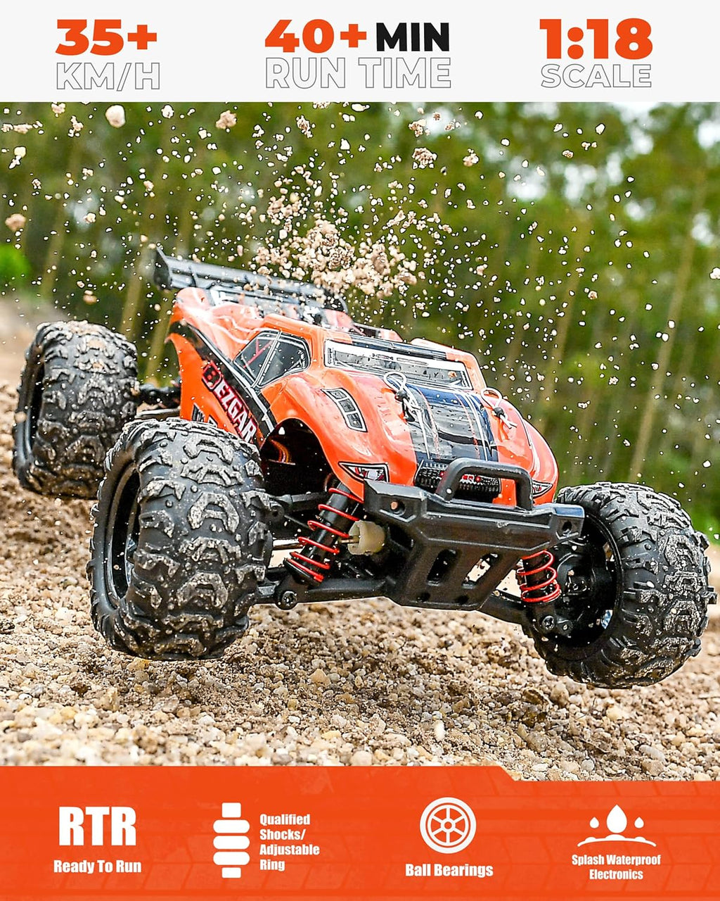 1:18 Scale 4WD Remote Control Monster Truck I594