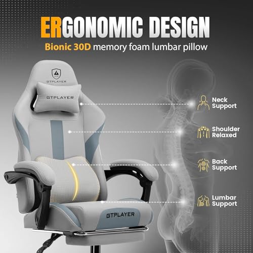 Coal-Black Gaming Chair with Foot Rest K713