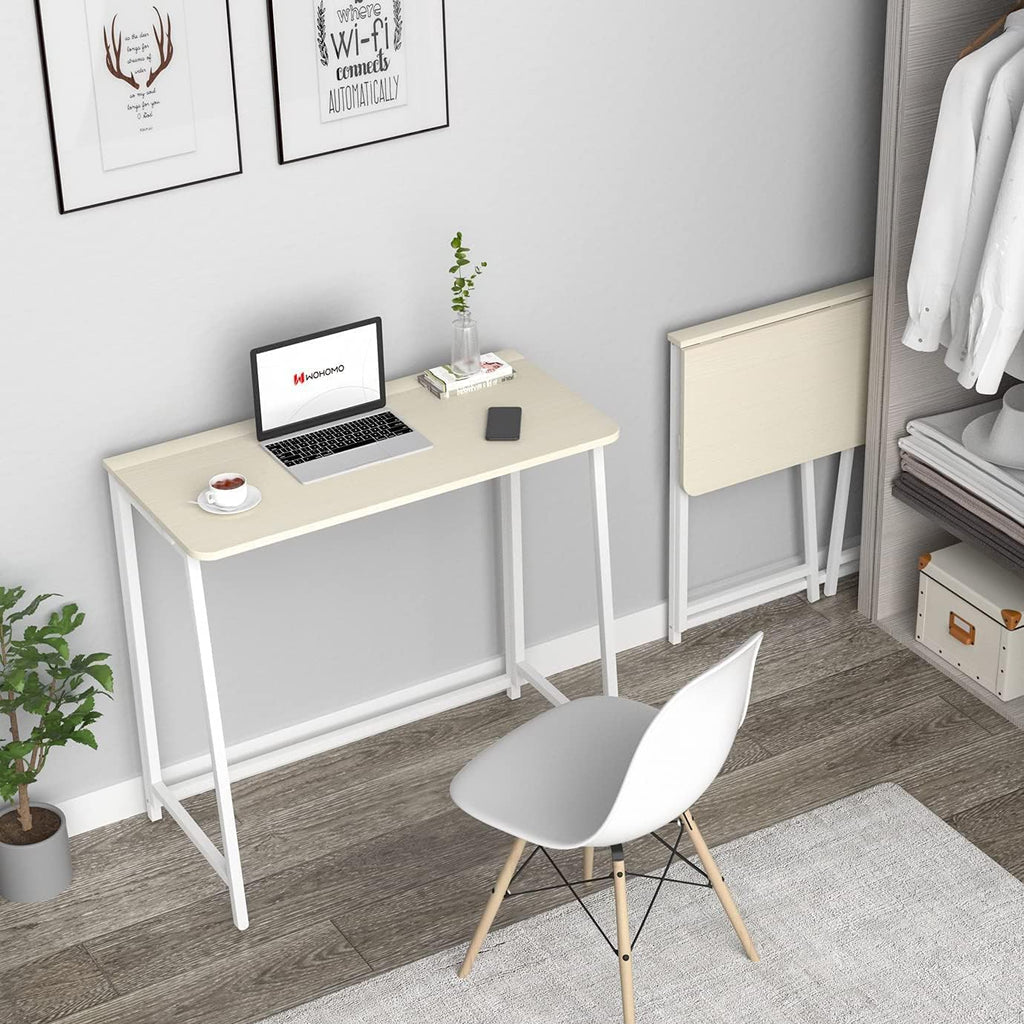 Folding Desk 31.5" Oak White I59460