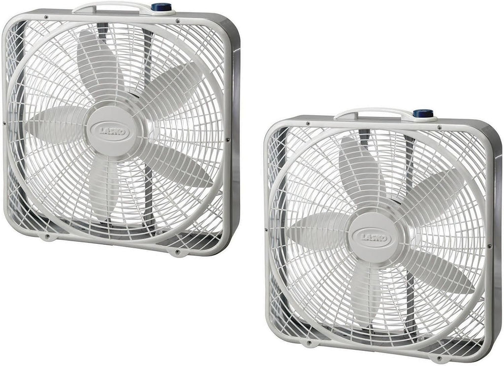 White 20" 3-Speed Box Fan B341382