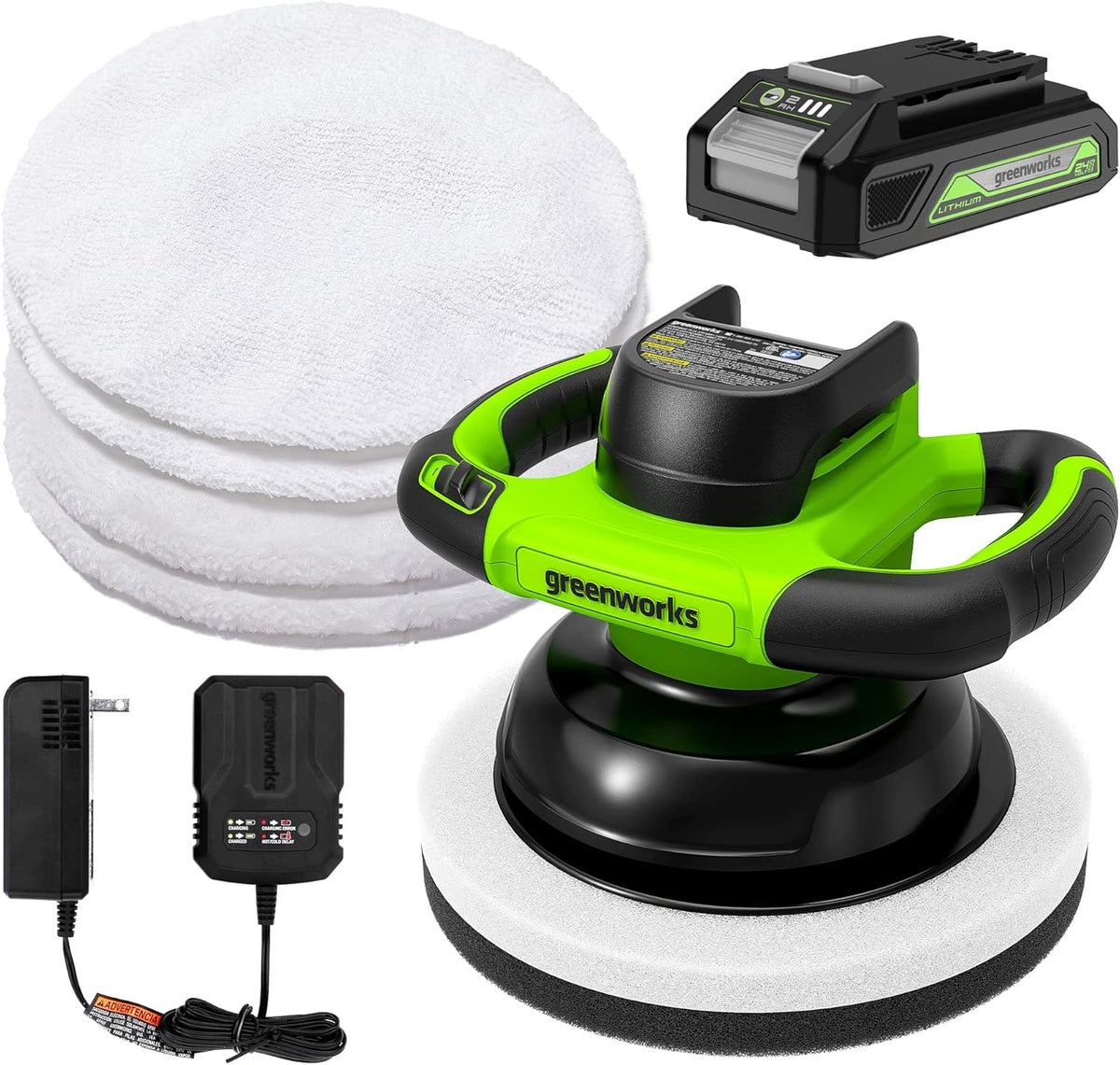 24V Cordless Car Buffer & Polisher 10-inch 2800 RPM P85182