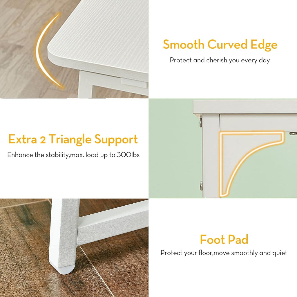 Folding Desk 31.5" Oak White I59460