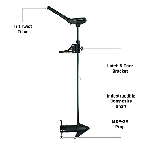 52" Shaft Bow-Mount Trolling Motor with Latch & Door Bracket F576
