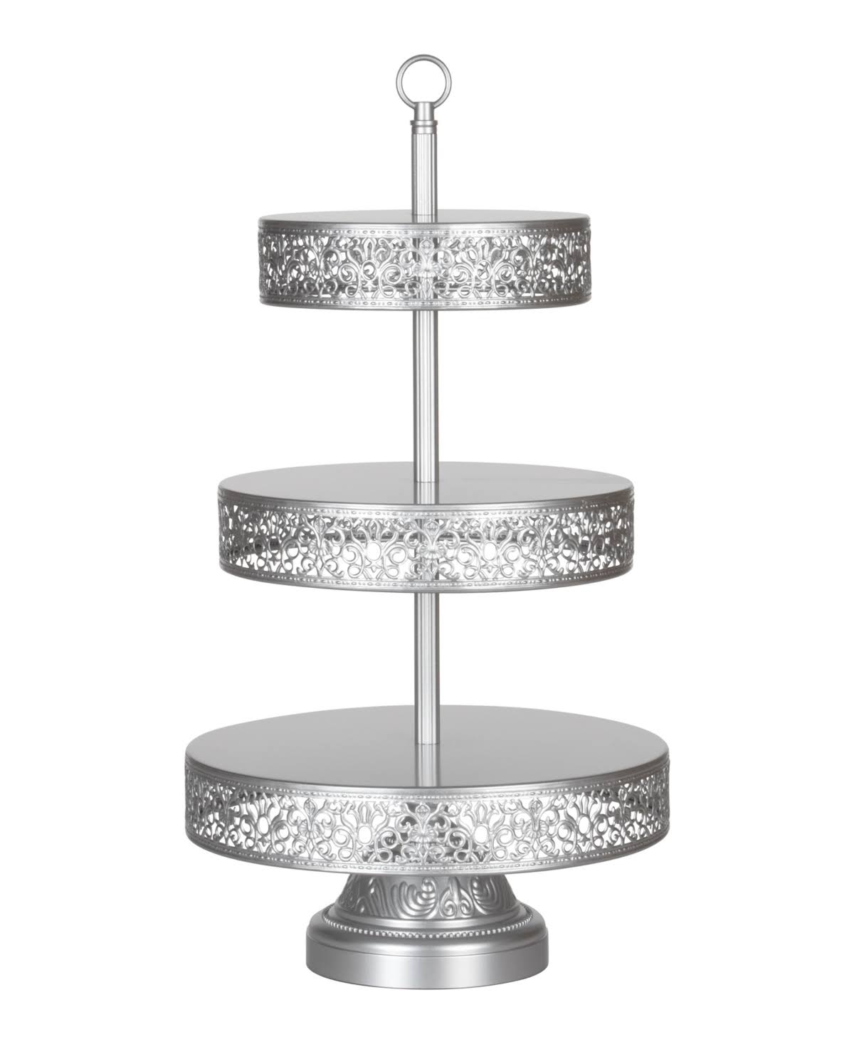 3-Tier Cupcake Stand Silver O399604
