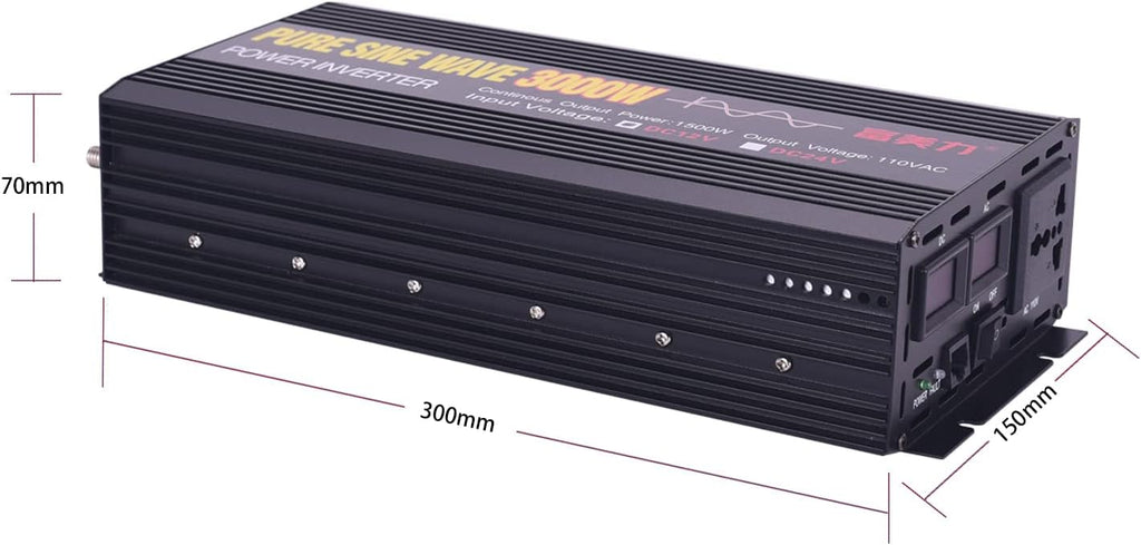 12V to 110V Pure Sine Wave Power Inverter 1000W C955