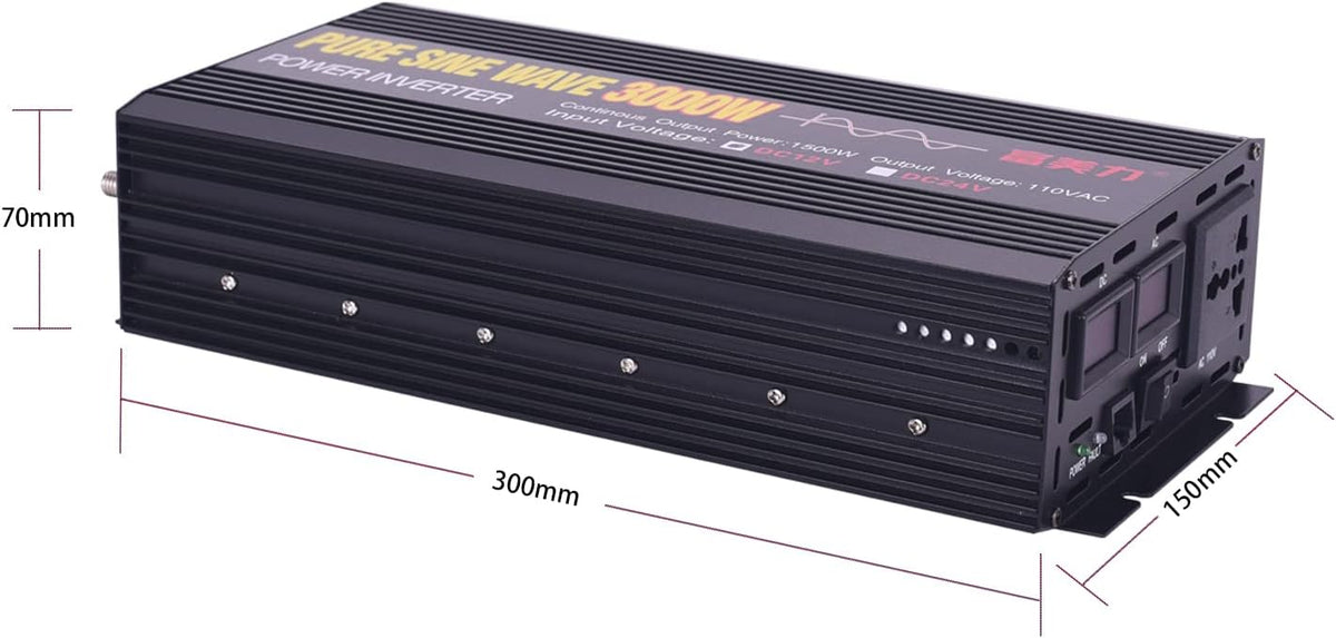 12V to 110V Pure Sine Wave Power Inverter 1000W C955