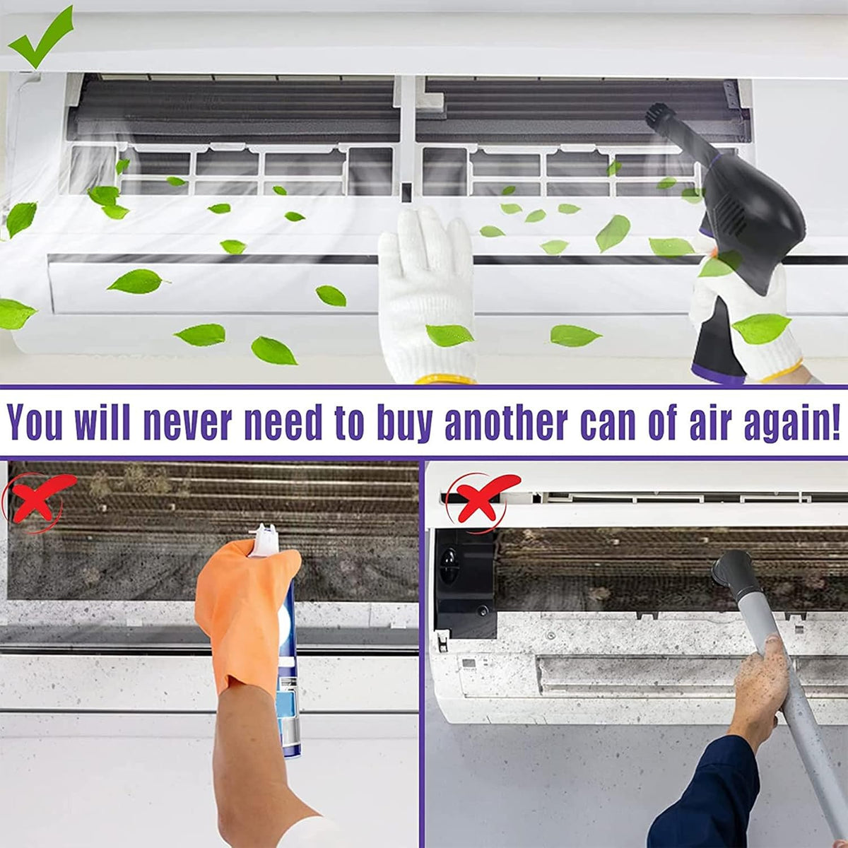 15000mAh Electric Air Duster with LED Light P53142