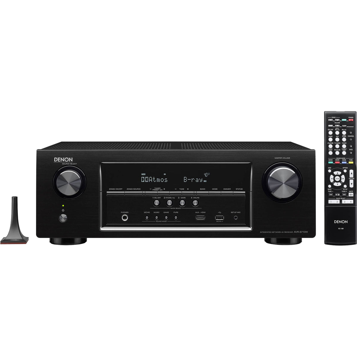 Black 7.2 Channel AV Network Receiver F65258
