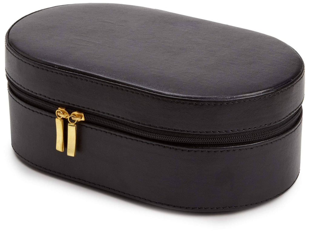 Black Oval Zip Travel Case Y522
