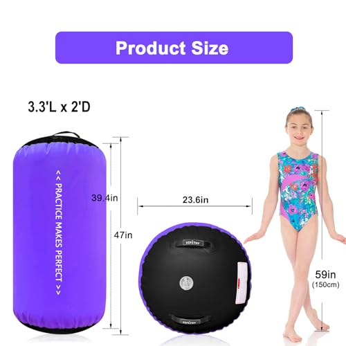 Inflatable Gymnastics Air Mat Tumbling Track with Air Barrel Octagon Mat with Pump X328