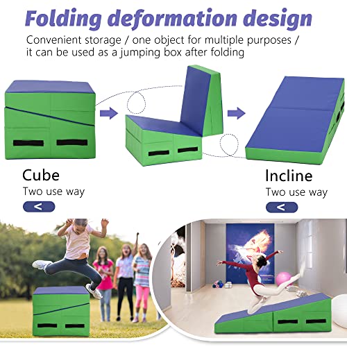 48"x24" Folding Incline Cheese Wedge Gymnastics Mat E5766