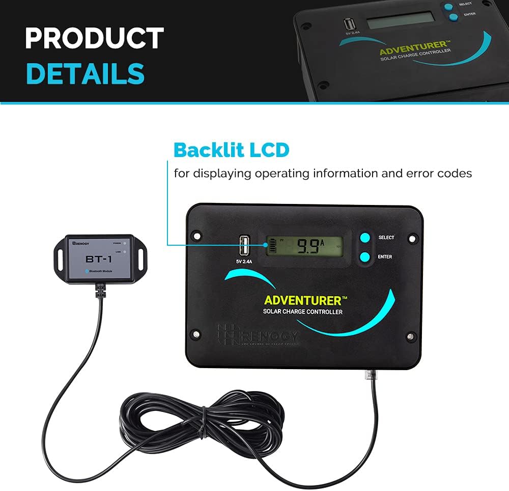 300 Watts 12 Volts Monocrystalline Solar RV Kit with 30A PWM Charge Controller U794
